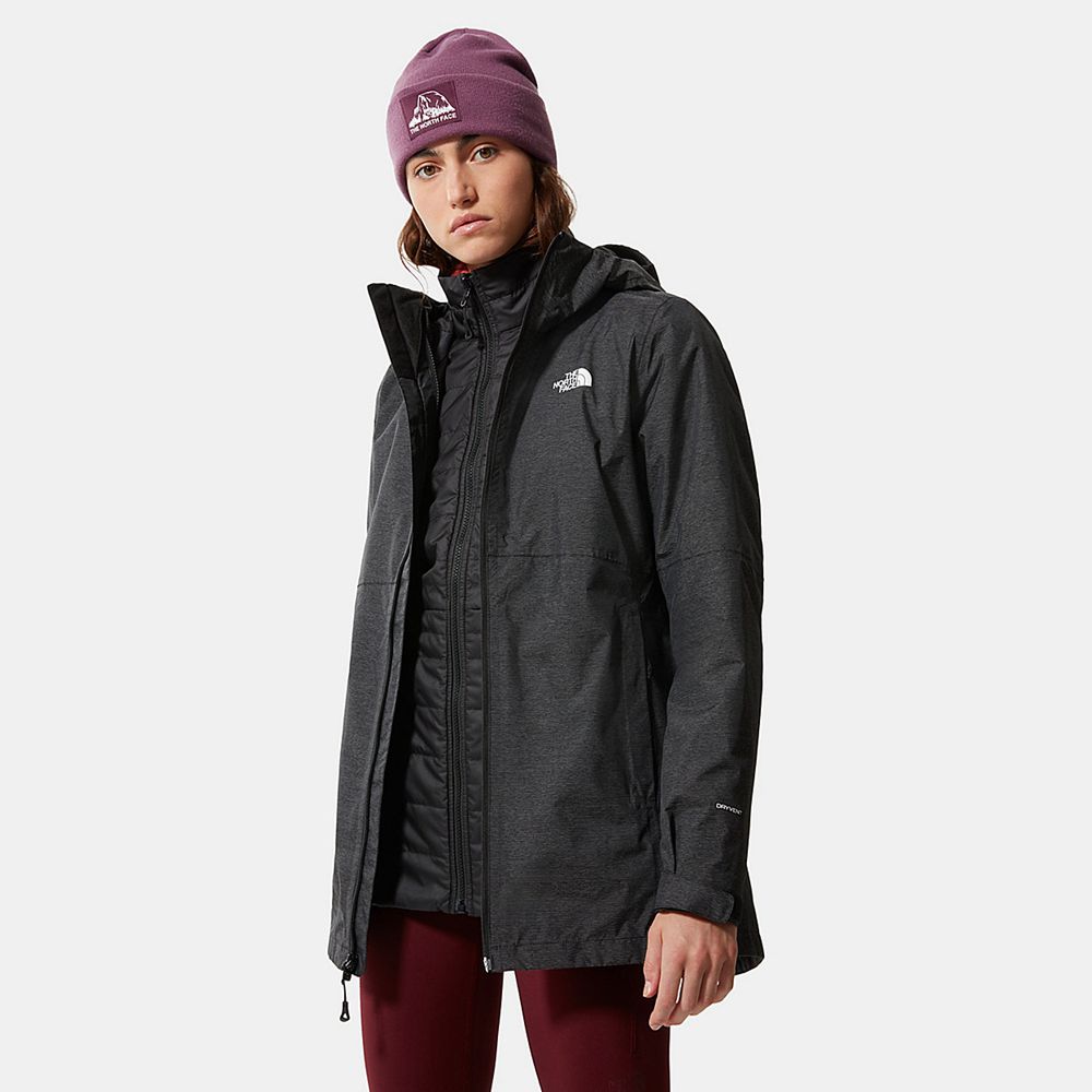 The North Face 3-In-1 Jackets Womens Australia - The North Face Hikesteller Triclimate Black Hiking